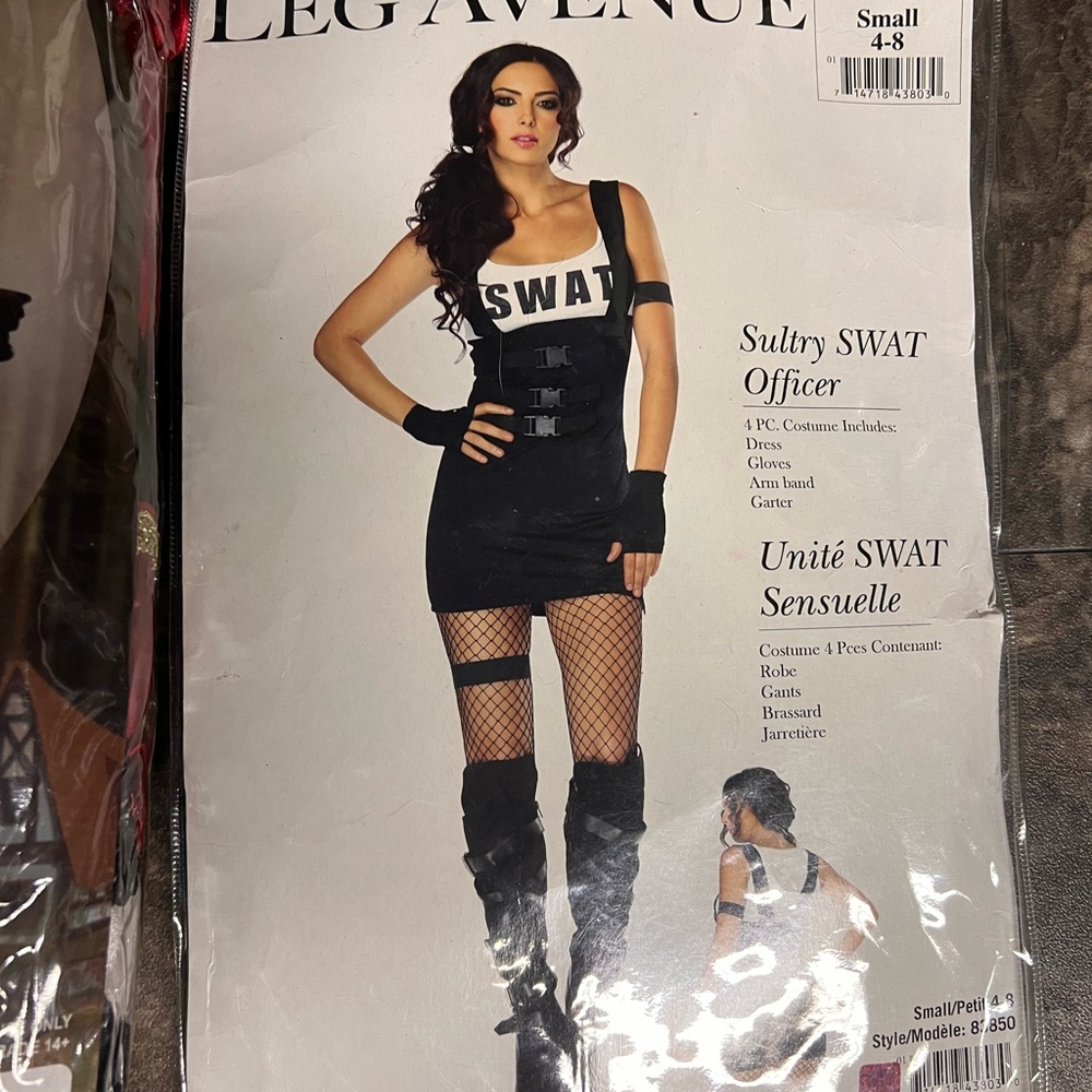 Leg Avenue Black SWAT Costume